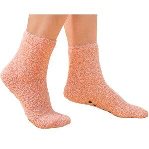 Shapermint® Fuzzy Slipper Socks Pink Sz SM (5-8) Cozy Lounge